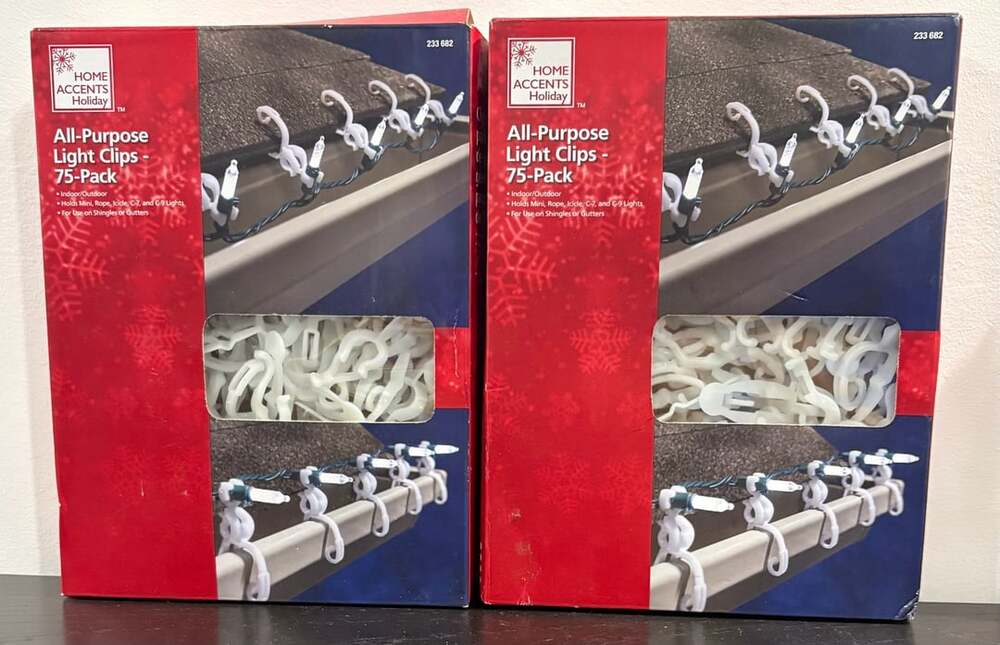 Home Accents Holiday All-Purpose Light Clips 75-Pack 2-Boxes